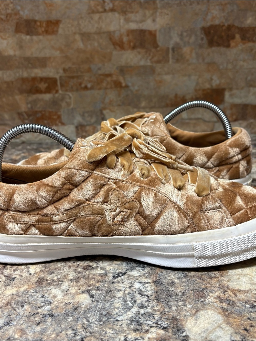 Converse One Star x Golf Le Fleur Quilted Velvet Brown Sugar - Picture 6 of 9